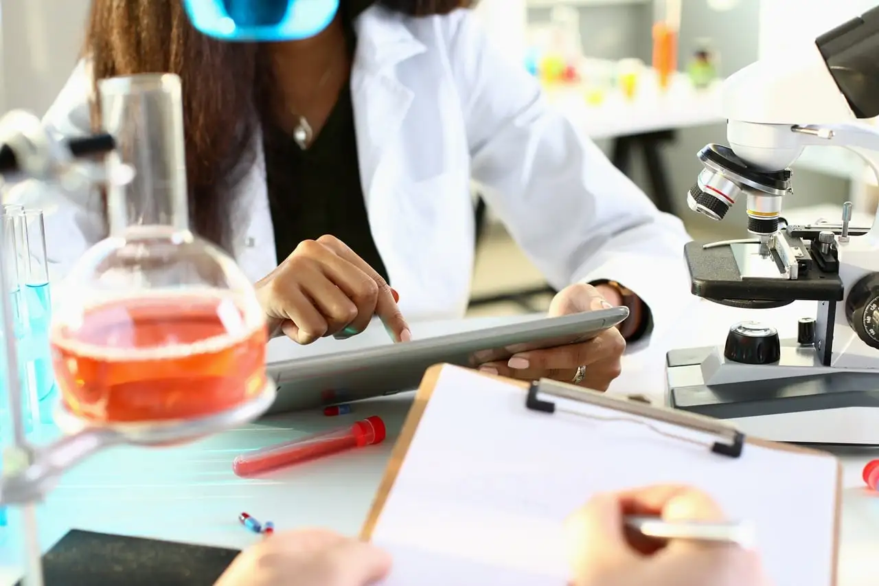Researcher conducting third-party batch testing