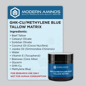 Buy GHK-Cu Methylene Blue Tallow Matrix at Modern Aminos your research peptide supplier
