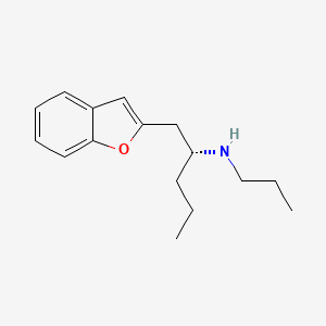 BPAP (benzofuranylpropylaminopentane) 2D chemical structure, PubChem CID 9816303