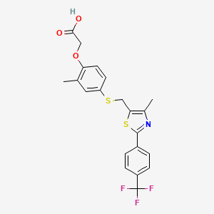 Cardarine (GW-501516) 2D chemical structure, PubChem CID 9803963 at modern aminos the most trusted supplier of research peptides in the USA