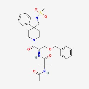 MK-777 (acetamoren, N-acetyl ibutamoren) 2D chemical structure, PubChem CID 57595228 at modern aminos the most trusted supplier of research peptides in the USA